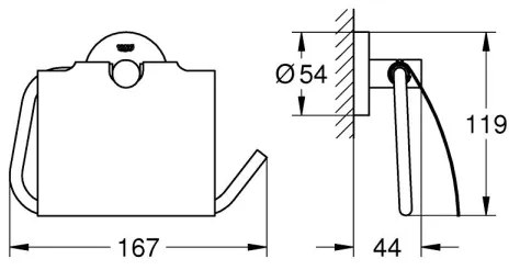 GROHE 41179000 - Držiak toaletného papiera QUICKFIX START lesklý chróm