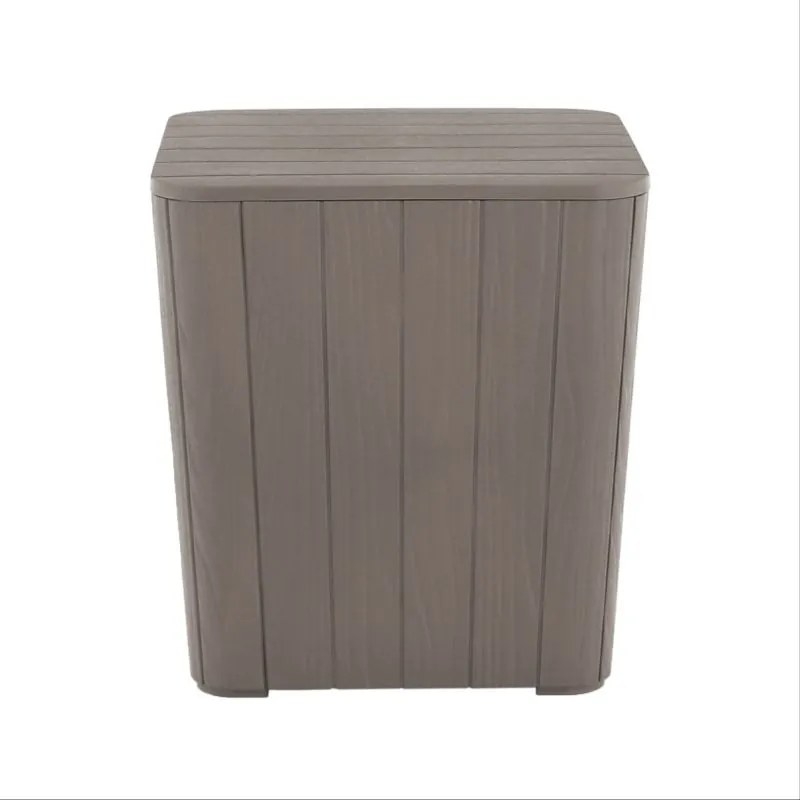 Kondela Záhradný úložný box/príručný stolík, sivá, IBLIS