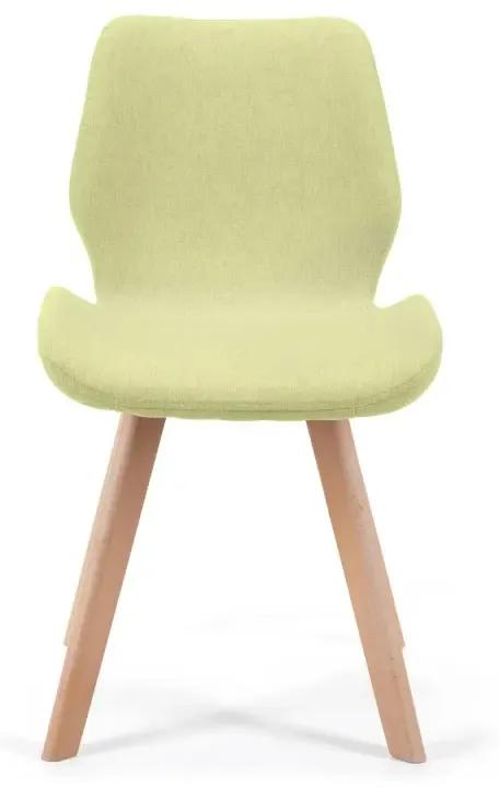 Látková čalúnená stolička GRETA Zelená