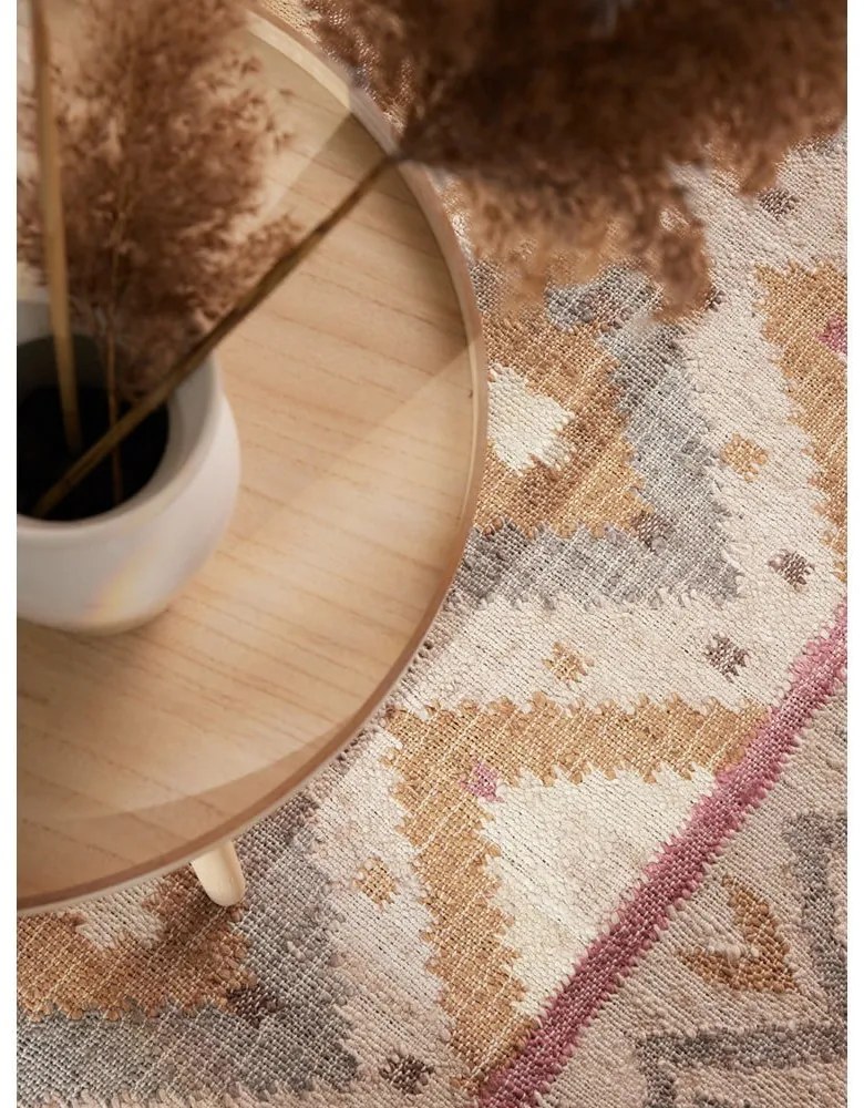 Krémový ručne tkaný jutový koberec 80x150 cm Roya Imani – Elle Decoration