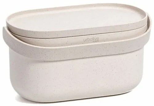 Plastia Nádoba na bioodpad s rámčekom a vreckami, béžová s kávovou sedlinou, 3,1 l