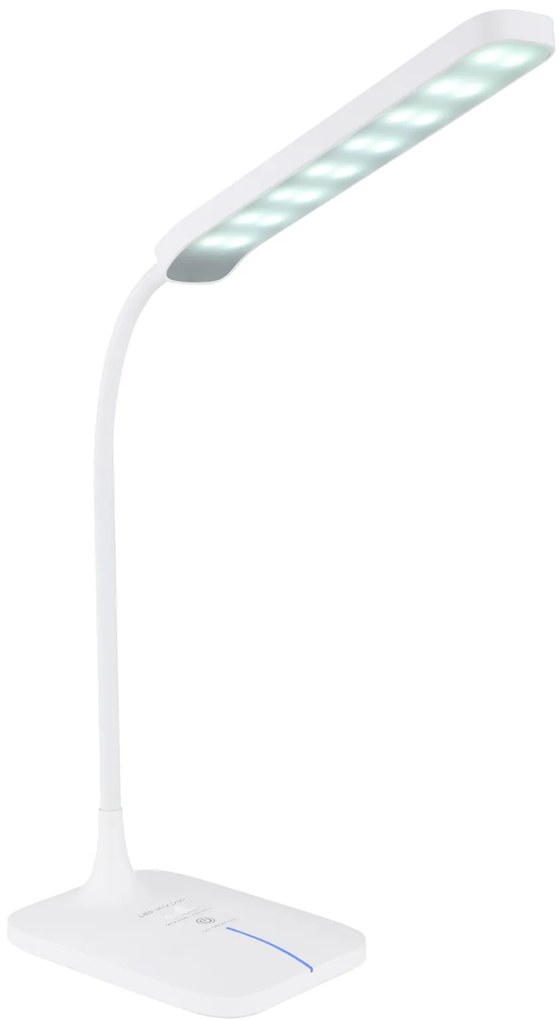 GLOBO Stolná kancelárska nabíjacia LED lampa URANO, 4W, teplá biela-studená biela
