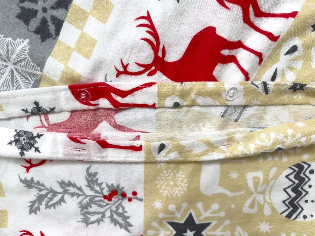 Flanelové obliečky CHRISTMAS TIME farebné Rozmer obliečky: 70 x 90 cm | 140 x 220 cm