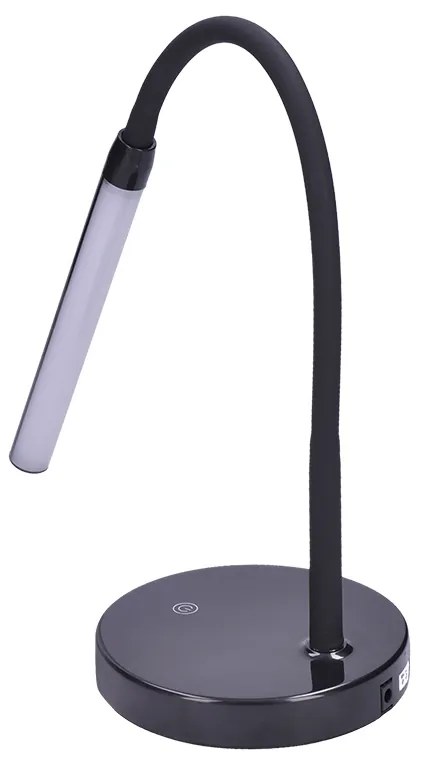 Solight LED stmievateľná stolová lampa, 4 W, denné biele svetlo, čierna