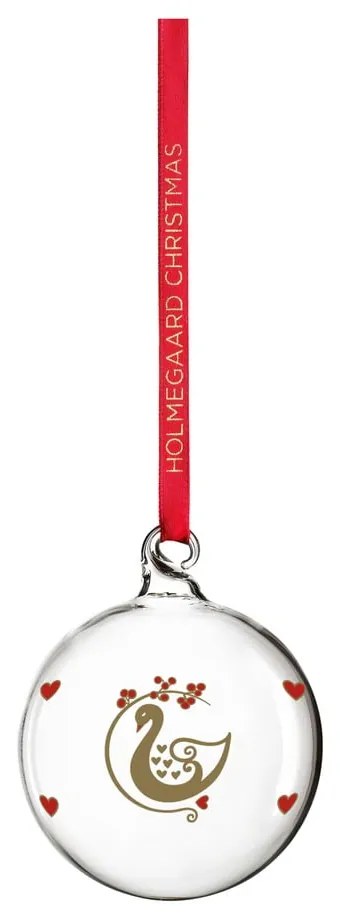 Sklenená ručne fúkaná vianočná ozdoba ø 6,5 cm Ann-Sofi Romme Annual Christmas Bauble 2025 – Holmegaard