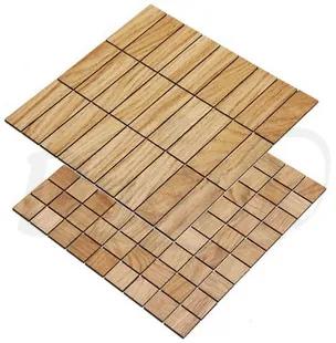 DUB mozaika 2D - drevené obklady do kúpeľne a kuchyne 30 x 93 mm