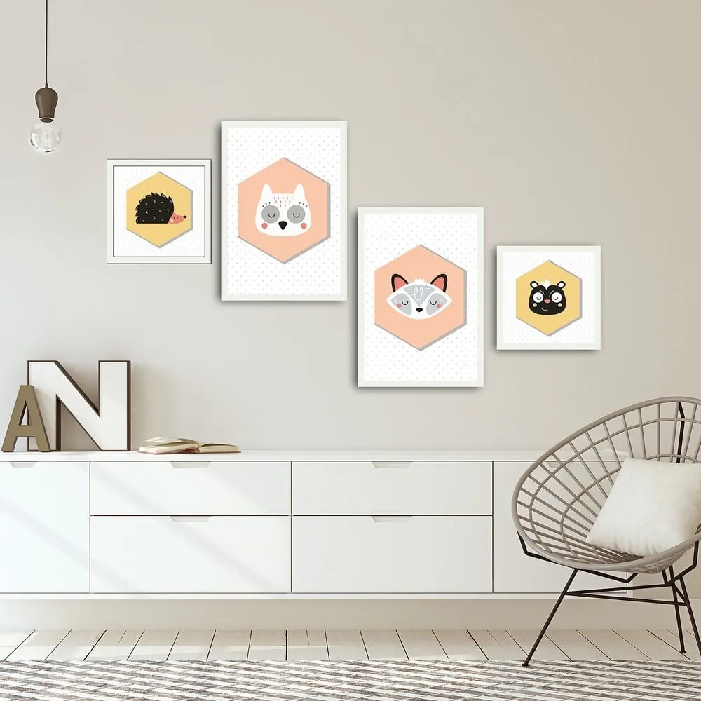 Sada 4 obrazov Alpyros Hurgo