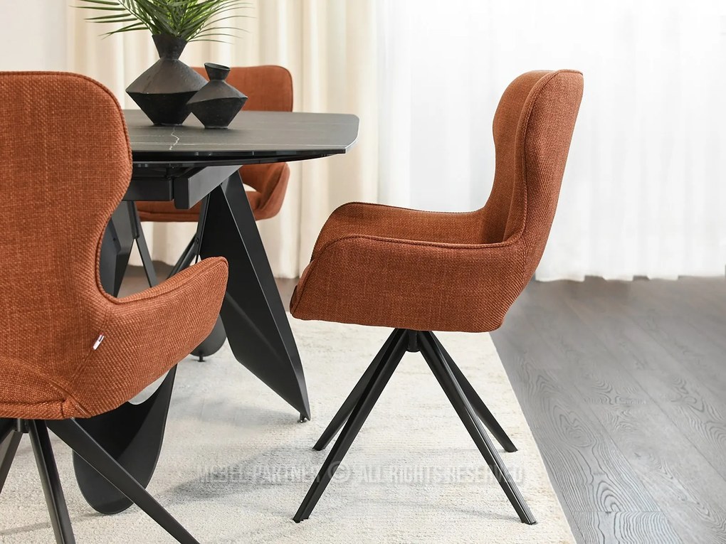 Stolička Marge (medená + čierna). Akcia -17%. Vlastná spoľahlivá doprava až k Vám domov. 1111156