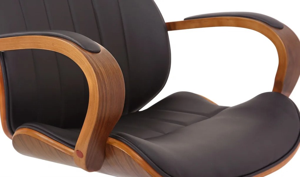 Design-Shop Kancelárska stolička Melilla - drevo orech - Hnedá