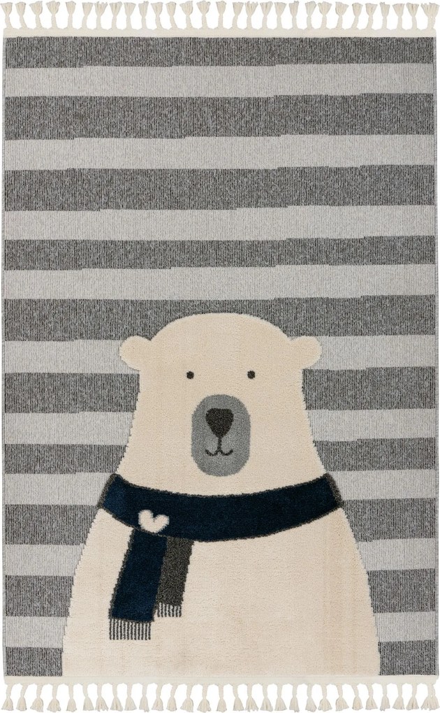 Detský kusový koberec My Fano 398 Bear, 120x170, šedá, detská izba, Obsession