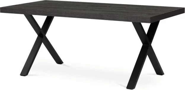 Jedálenský stôl HT-R5316 sivý dub / čierny