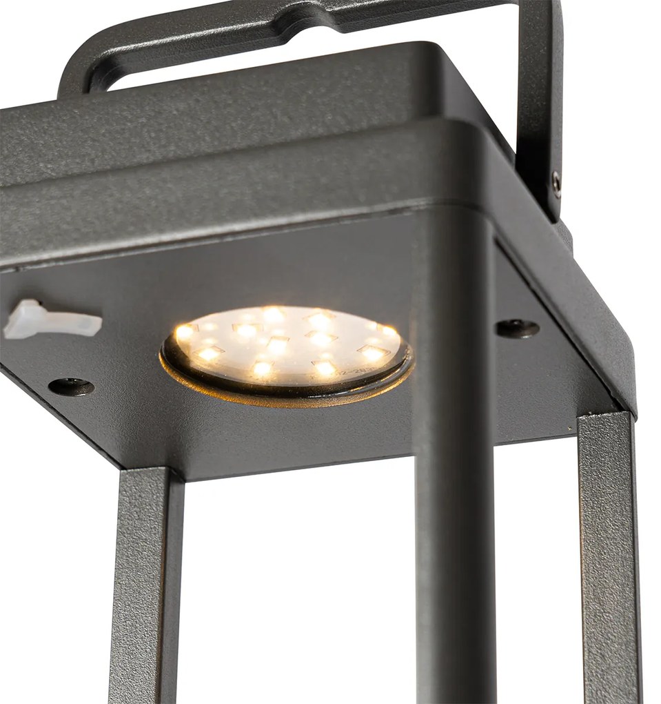 Vonkajšia stolná lampa tmavosivá vrátane LED nabíjateľná - Yara