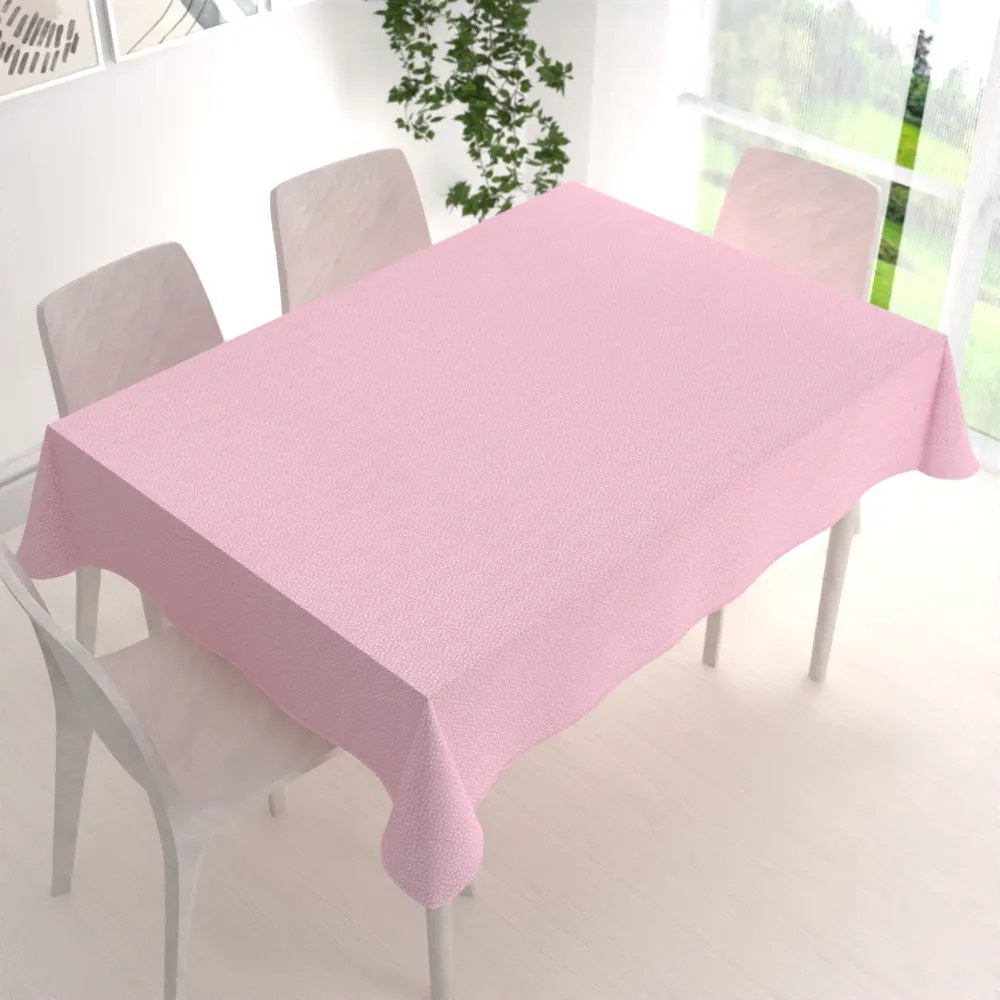Biante Bavlnený obdĺžnikový obrus Sandra SA-256 Ryža na ružovom 130x220 cm