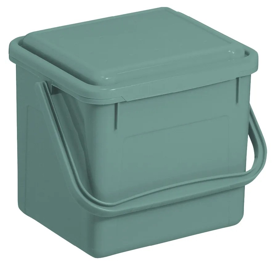 S - Odpadkový kôš na bio odpad, Kompostér BIO, matná zelená, 5 l