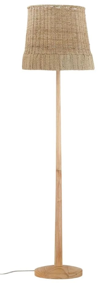 Stojacia lampa v prírodnej farbe s ratanovým tienidlom (výška 160 cm) Kakasi - Bloomingville