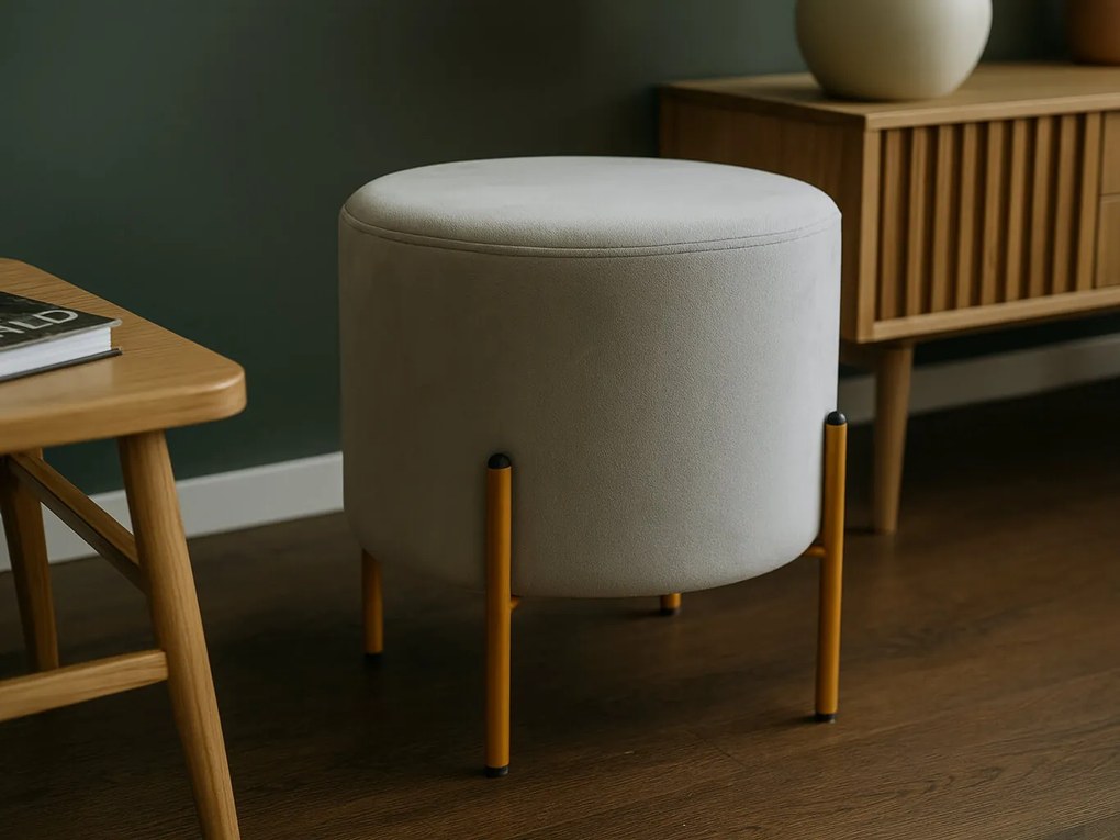 CH Taburetka na nožičkách Star - sivá