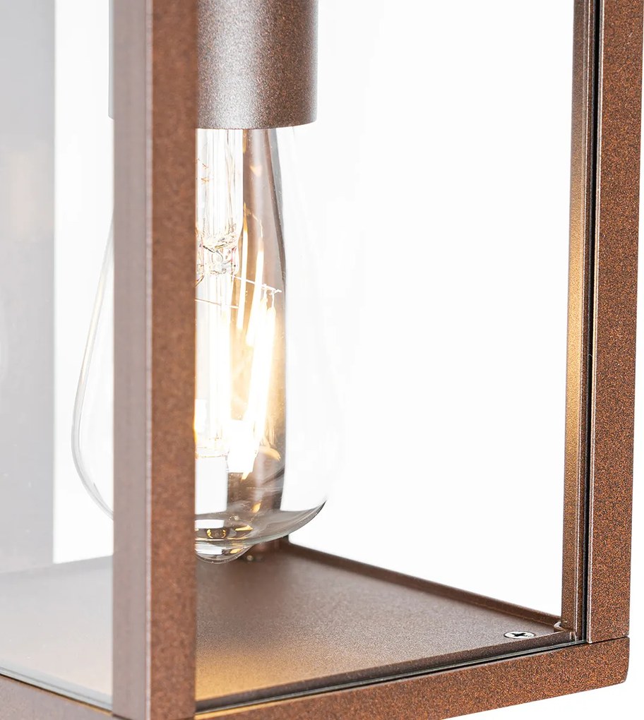 Inteligentné vonkajšie nástenné svietidlo hrdzavo hnedé IP44 vrátane WiFi ST64 - Charlois