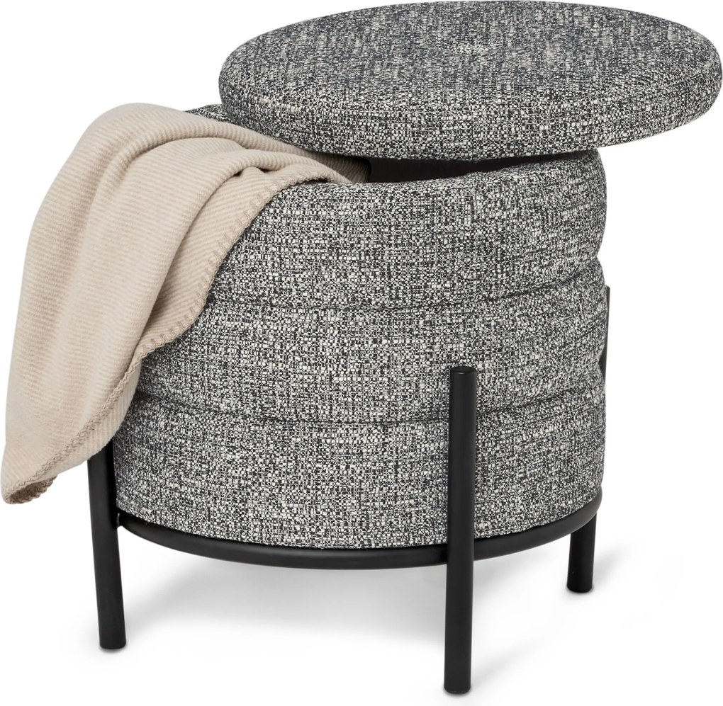 Taburetka s úložným priestorom