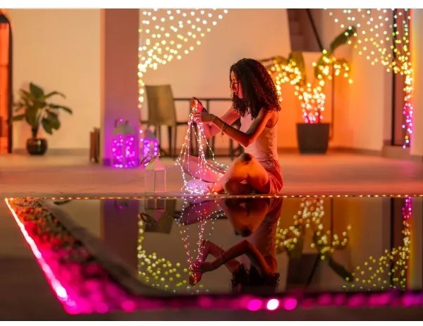 Twinkly TWD060STP-T - LED RGB stmievateľná reťaz DOTS 60xLED 7 m USB Wi-Fi