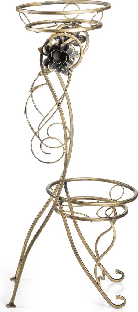 STOJAN NA KVETINÁČ QUINCY 90,5X40 CM ZLATÁ