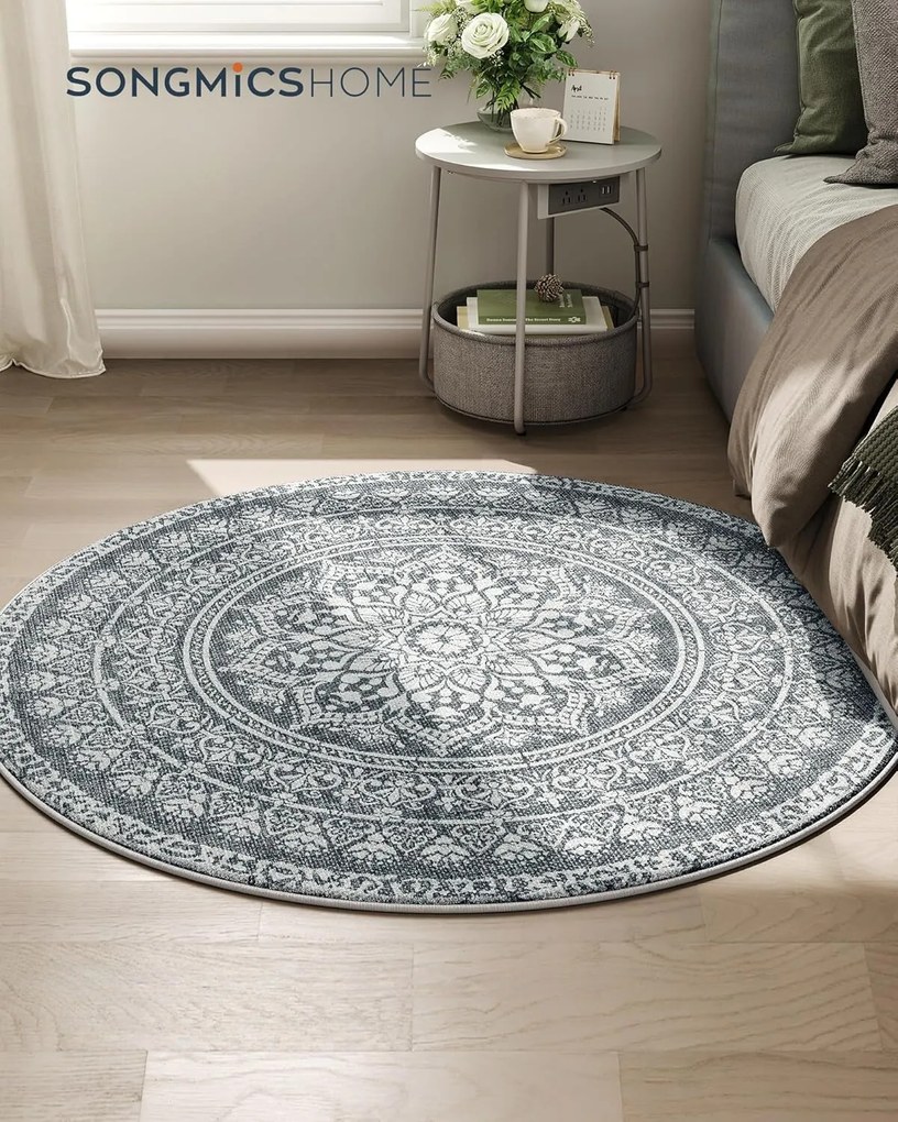 Kulatý koberec ORIENT 120 cm antracitově šedý