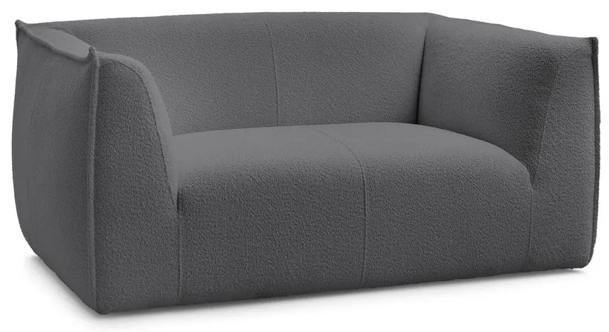 Tmavosivá pohovka z textílie buklé 170 cm Giorgia – Bobochic Paris