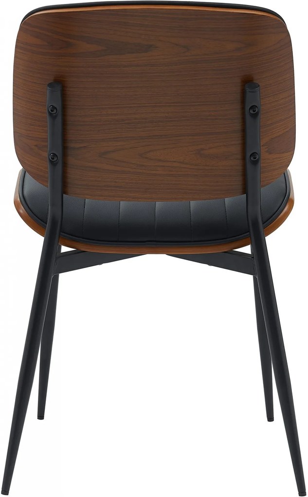 Konferenčná stolička Tiffin koženka - Orech / Čierna
