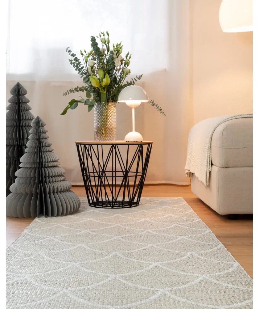 Krémový vnútorný a vonkajší behúň 70x150 cm Kotte Linen – Pappelina