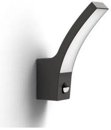 Philips-LED Vonkajšie nástenné svietidlo so senzorom SPLAY LED/12W/230V 4000K IP44