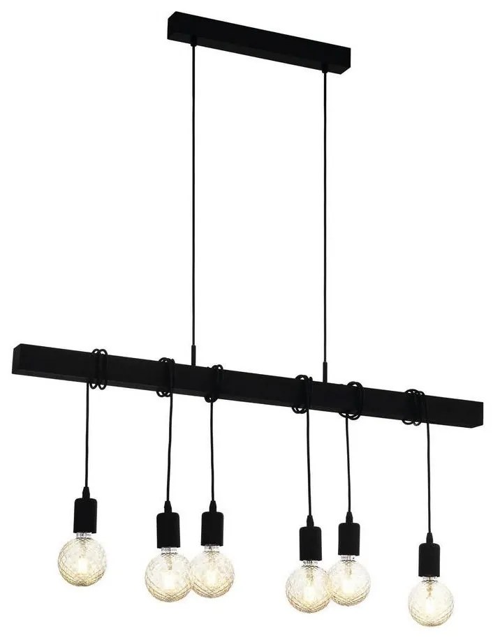Eglo 49755 - Závesné svietidlo TOWNSHEND 6xE27/60W/230V