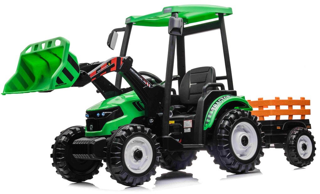 Detský elektrický traktor D68 RAMIZ JS3158B  - zelený