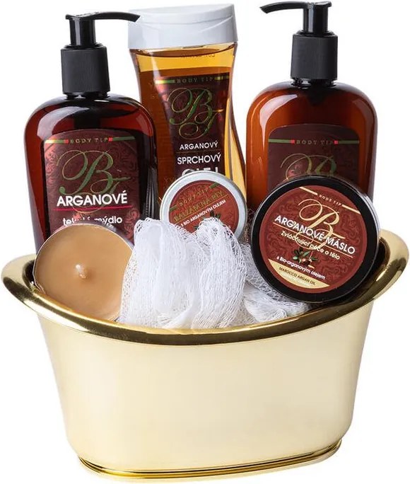 Darčeková sada kosmetiky ARGAN, zlatá vanička