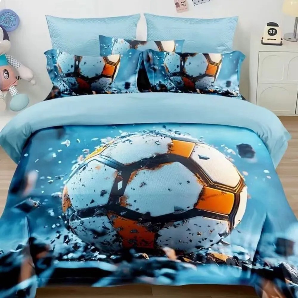 Obliečky PULLA BLUE 3-dielna sada 140x200 cm