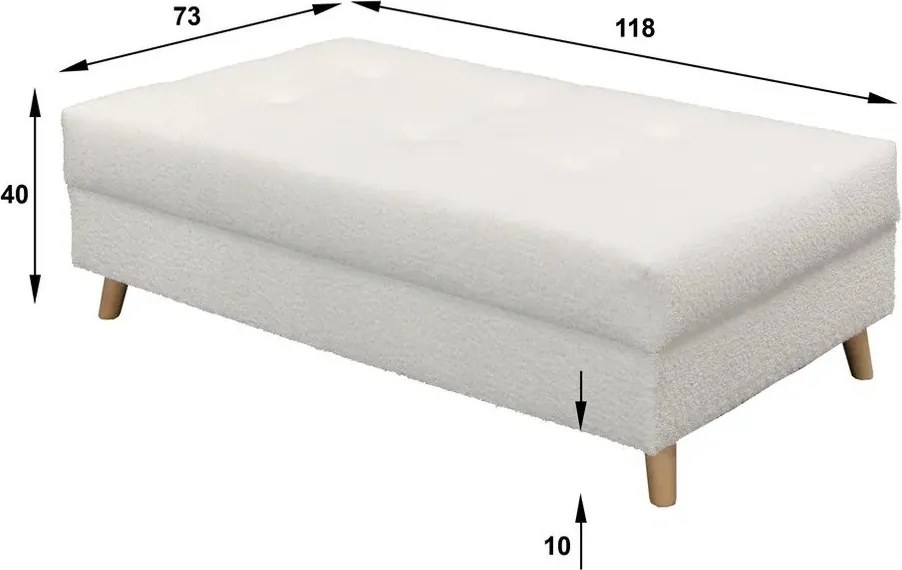 Tmavomodrá podnožka Ariella – Ropez