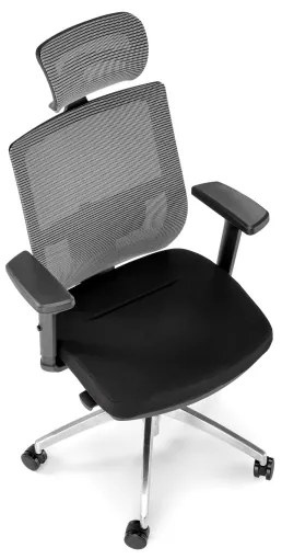 Kancelárska stolička ELMIR čierna/sivá