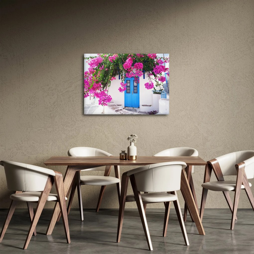 Obraz - Tradičný grécky dom (70x50 cm)