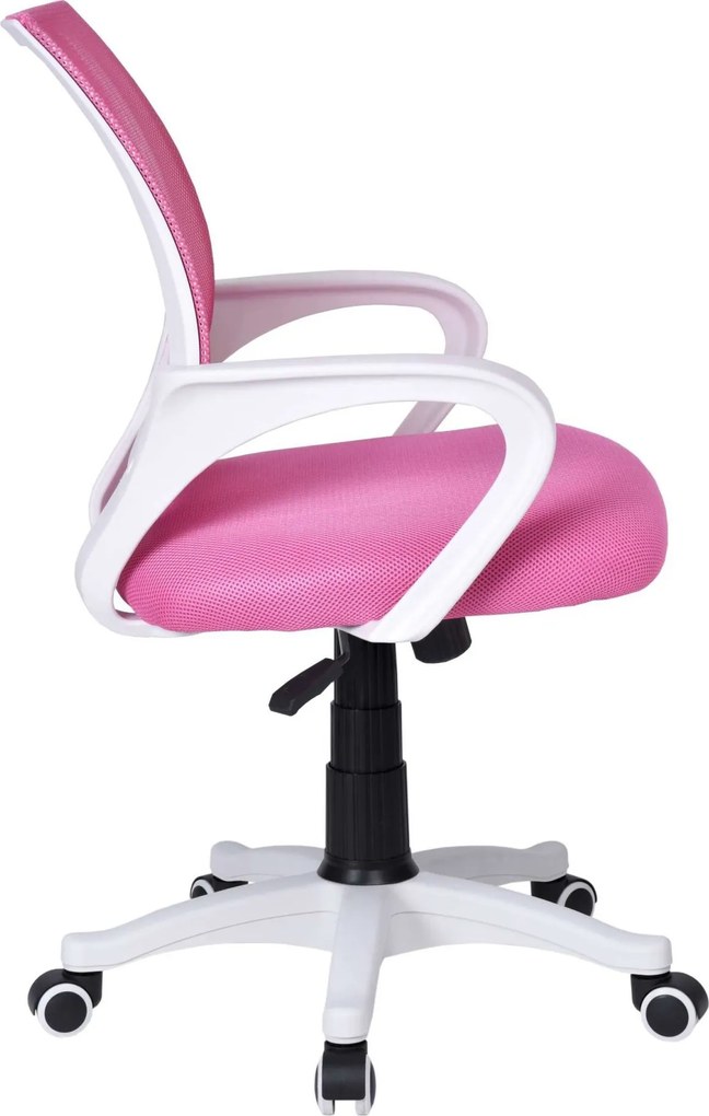 Kancelárska stolička FB-BIANCO ružová/biela