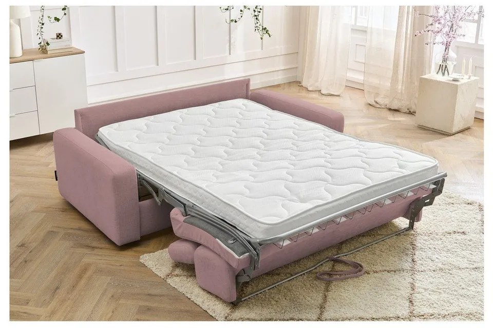 Ružová rozkladacia pohovka 215 cm Monaco – Bobochic Paris