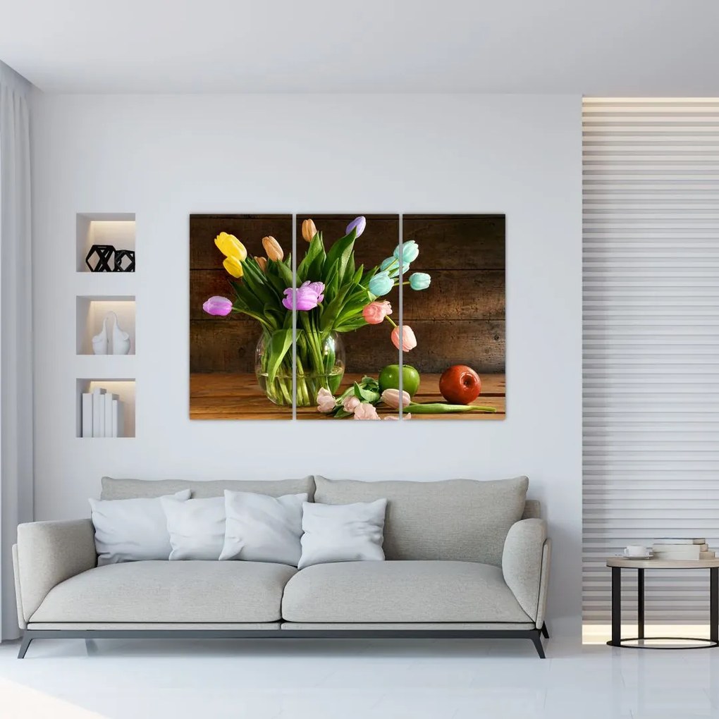 Obraz tulipánov vo váze