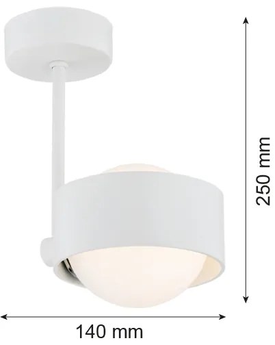 Argon 8058 - Luster na tyči MASSIMO PLUS 1xG9/6W/230V biela