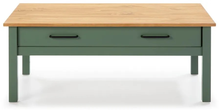 Zelený drevený konferenčný stolík Marckeric Miranda