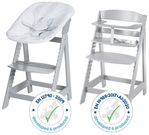 roba Detská vysoká stolička Born Up Zickzack 2 v 1 + Pultík k jedálenskej stoličke (800008531)