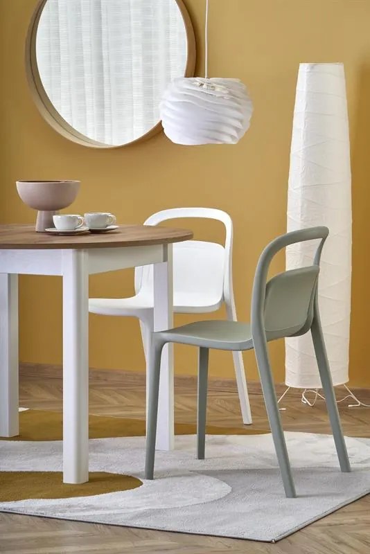 Rozkladací jedálenský stôl 102-142 cm Ralllon (dub craft + biela) (pre 4 6 osôb). Vlastná spoľahlivá doprava až k Vám domov. 1049298