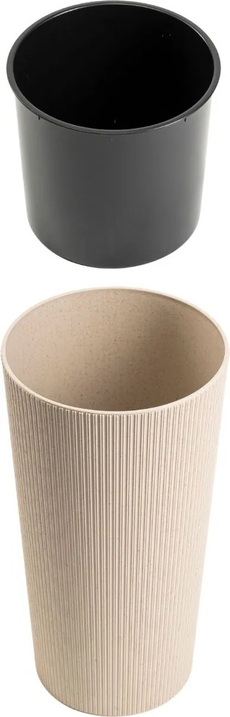 PLASTOVÝ KVETINÁČ URBANIKA ECO 36,5X19,5 CM LATTE
