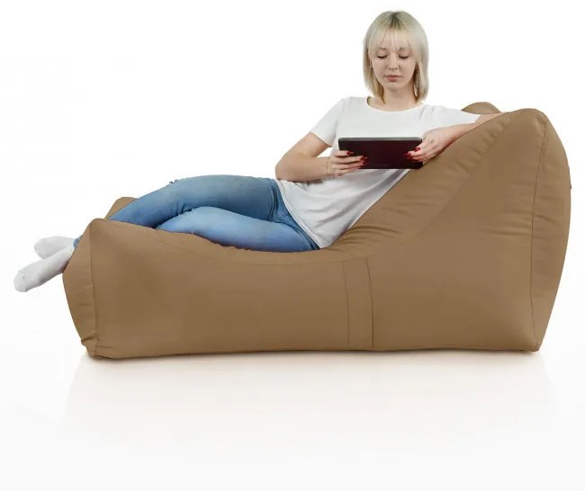 Leňoška LOUNGE ATENA plyš - béž