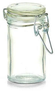 Zeller Present Korenica, sada 4ks sklenených koreničiek s hermetickým klipom HERMES