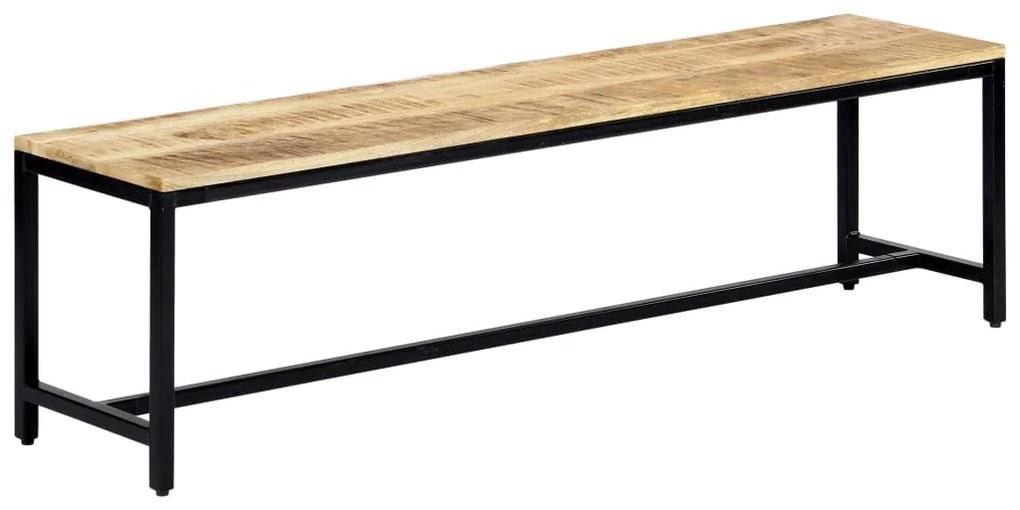 vidaXL Jedálenská lavica 160 cm masívne surové mangovníkové drevo