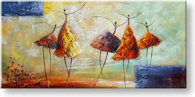 Maľovaný obraz na stenu TANEČNICE FB457E1