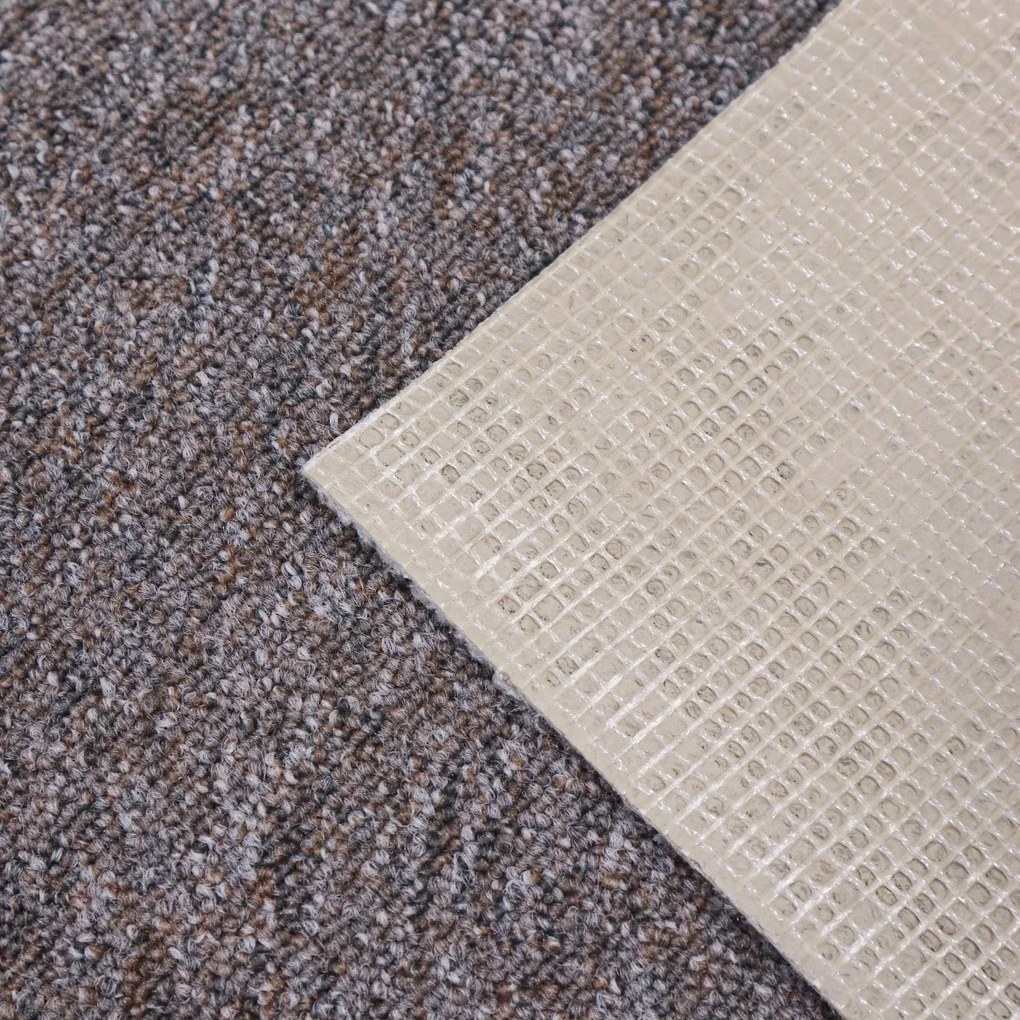 Condor Carpets, Metrážny koberec Classica 192, záťažový, na mieru, šíře 4m,5m, hnedá, ab (mriežka), chodba / predsieň