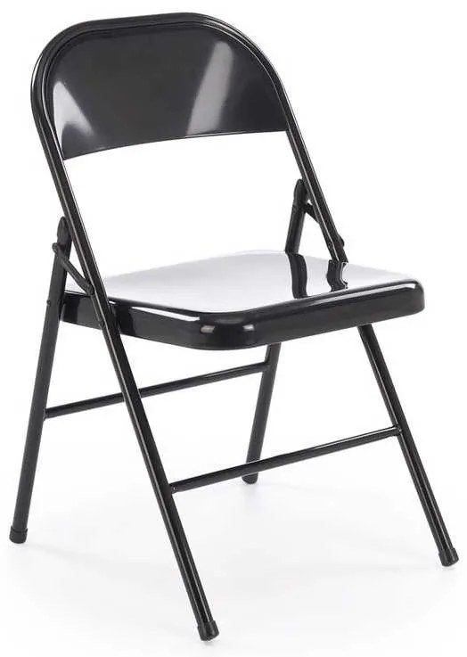 Skladacia stolička Acton, čierna